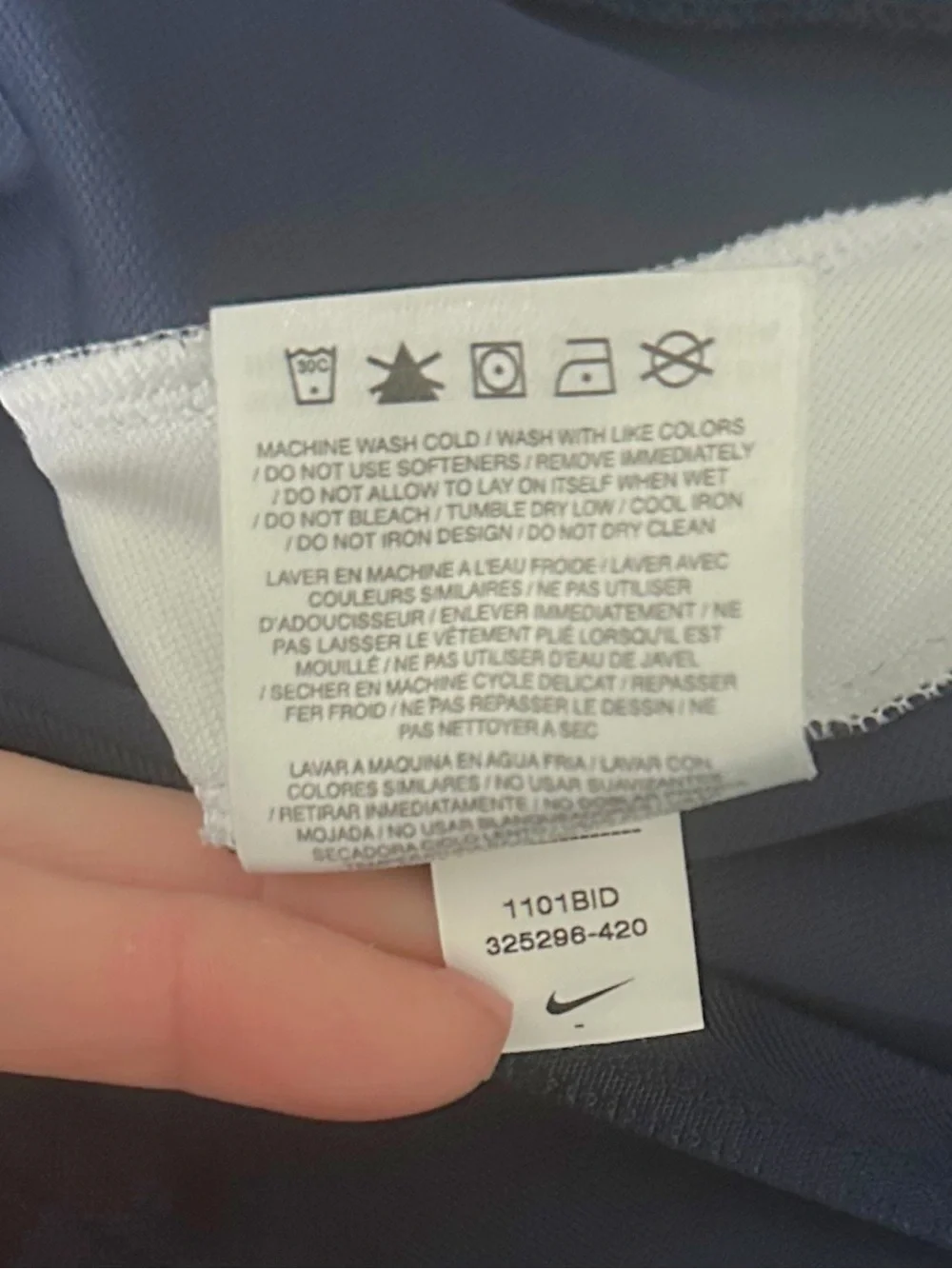 Nike Dri-FIT Men’s Track Jacket 2011 Navy Blue Full Zip NWOT Size M 325296-420